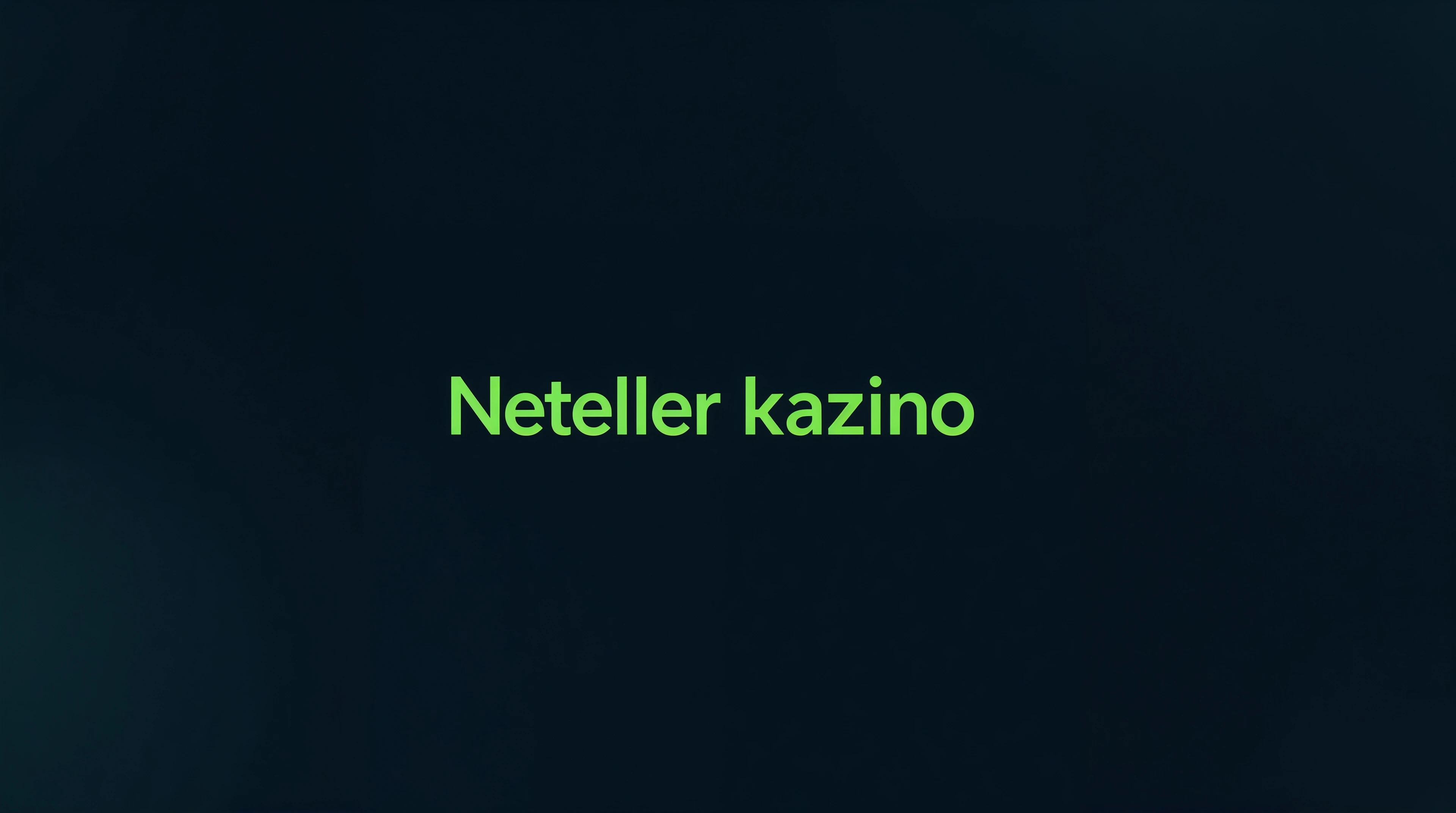Neteller kazino